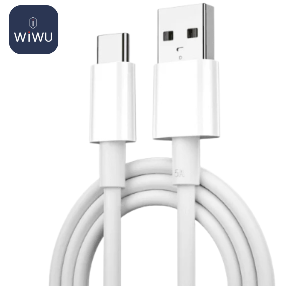 WIWU WI-C007 CLASSIC USB TO TYPE C CABLE 1.2M 5A Max fast charging cable